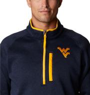 West Virginia Columbia Canyon Point Sweater 1/2 Zip